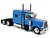 Peterbilt 389 Truck Tractor with Sleeper Cab Baby Blue 1/87 (HO) Plastic Model Car HO Logistics HL-38900