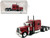 Peterbilt 389 Truck Tractor with Sleeper Cab Red Metallic 1/87 (HO) Plastic Model Car HO Logistics HL-38901