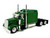 Kenworth W900L Truck Tractor with Sleeper Cab Green 1/87 (HO) Plastic Model Car HO Logistics HL-90005