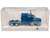 Kenworth W900L Truck Tractor with Sleeper Cab Blue Metallic 1/87 (HO) Plastic Model Car HO Logistics HL-90006