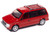 1989 Dodge Caravan Turbo Van Flash Red Mighty Minivans Series 1/64 Diecast Model Car Auto World 64522-AWSP206A