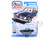 1965 Plymouth Barracuda Formula S Dark Blue Metallic with Silver Stripe Vintage Muscle Series 1/64 Diecast Model Car Auto World 64522-AWSP207B