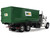 Peterbilt 567 Refuse Garbage Truck with 40 Yard Roll Off Container Waste Management White and Green 1/34 Diecast Model First Gear FG10-4395D