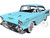 1957 Chevrolet Bel Air Light Blue Timeless Legends Series 1/24 Diecast Model Car Motormax 73228LBL