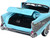 1957 Chevrolet Bel Air Light Blue Timeless Legends Series 1/24 Diecast Model Car Motormax 73228LBL