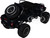 2021 Jeep Gladiator Rubicon Off Road Pickup Truck Black with Matt Black Top Off Road Series 1/24 1/27 Diecast Model Car Motormax 79145BK
