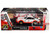 Porsche 911 Carrera RSR 3 0 #74 Aurora Racing White with Red Stripes 1/64 Diecast Model Car Paragon Models PA-55798