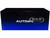 2023 Dodge Challenger SRT Super Stock Frostbite Blue Metallic with Carbon Stripes 1/18 Model Car Autoart 71767