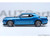 2023 Dodge Challenger SRT Super Stock Frostbite Blue Metallic with Carbon Stripes 1/18 Model Car Autoart 71767