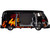 1960 Volkswagen Delivery Van Maui & Sons Black with Graphics Limited Edition to 4050 pieces Worldwide 1/24 Diecast Model Car M2 Machines 40300-139B