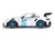Porsche 911 GT3 RS 992 #12 White with Blue Stripes and Carbon Top Hyper Spec Series 1/24 Diecast Model Car Jada 36494