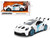Porsche 911 GT3 RS 992 #12 White with Blue Stripes and Carbon Top Hyper Spec Series 1/24 Diecast Model Car Jada 36494