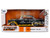 1955 Chevrolet Bel Air BTM Social Club Matt Black with Flames Bigtime Muscle Series 1/24 Diecast Model Car Jada 36606