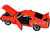 1969 Ford Mustang Limited Edition 600 Flower Power Red Limited Edition to 300 pieces Worldwide 1/18 Diecast Model Car ACME A1801890
