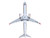 Boeing 737 MAX 9 Commercial Aircraft Aeromexico Kukulcan XA GQS White with Graphics and Blue Tail 1/400 Diecast Model Airplane GeminiJets GJ2316