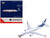 Boeing 737 MAX 9 Commercial Aircraft Aeromexico Kukulcan XA GQS White with Graphics and Blue Tail 1/400 Diecast Model Airplane GeminiJets GJ2316