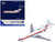 Boeing 727 100 Commercial Aircraft United Airlines Saul Bass Livery N7001U White with Stripes 1/400 Diecast Model Airplane GeminiJets GJ2349