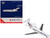 Boeing 727 100 Commercial Aircraft Delta Air Lines N1633 White with Red and Blue Stripes 1/400 Diecast Model Airplane GeminiJets GJ2355