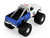 1972 Chevrolet K 10 Monster Truck Chevron 150th Anniversary White and Blue Metallic Kings of Crunch Series 1/43 Diecast Model Car Greenlight 88063