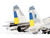 Sukhoi Su 27 Flanker Aircraft Ukraine War 2023 Ukrainian Air Forces 1/72 Diecast Model JC Wings JCW-72-SU27-016
