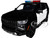 2025 Chevrolet Tahoe PPV Black and White Builder s Kit with Flashing Light Bar and Front and Rear Lights and Sounds 1/24 Diecast Model Car Motormax 79623BKW