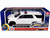 2025 Chevrolet Tahoe PPV White Builder s Kit with Flashing Light Bar and Front and Rear Lights and Sounds 1/24 Diecast Model Car Motormax 79623W