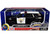 2025 Chevrolet Tahoe PPV CHP California Highway Patrol Black and White with Flashing Light Bar and Front and Rear Lights and Sounds 1/24 Diecast Model Car Motormax 79629