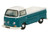 Volkswagen T2 Pickup Truck Emerald Green and Arkona White 1/148 (N) Scale Diecast Model Car Oxford Diecast NVW006
