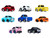 JDM Tuners Series 4 Set of 8 Pieces Diecast Model Cars CarTuned 558675-XX3