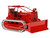 International Harvester TD 24 Crawler with ROPS and Hydraulic Front Blade Red Classic Series 1/25 Diecast Model SpecCast ZJD1958