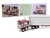 Kenworth K100 COE Flat Top and 53 Utility Trailer with Reefer Red s Favorites Jim Skrinar Red with White Stripes 1/64 Diecast Model DCP/First Gear 69-2253