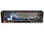 Kenworth W900A with 36 Sleeper and 45 Wilson Vintage Livestock Trailer Mariner Blue and White with Silver Trailer 1/64 Diecast Model DCP/First Gear 60-2136