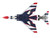 McDonnell Douglas F 4E Phantom II Fighter Bomber Aircraft Thunderbirds with Decals for No 1 to 7 planes 1973 74 Season United States Air Force Air Power Series 1/72 Diecast Model Hobby Master HA19084