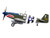 North American P 51B Mustang Aircraft John Bennett 487th Fighter Squadron, 352nd Fighter Group Blue Nosed Bastards of Bodney RAF Bodney 1944 United States Army Air Forces 1/72 Diecast Model Airplane Legion LEG-14606LF