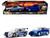 Brian s Nissan Skyline GT R BNR34 Silver with Blue Stripes and Nissan GT R BNR34 Blue Metallic Set of 2 pieces 25 Years of Fast & Furious Series 1/32 Diecast Model Cars Jada 31980-25TH