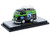 1960 Volkswagen Delivery Van EMPI Equipped Black and Green Metallic with Roof Rack and Ladder Limited Edition to 4050 pieces Worldwide 1/24 Diecast Model Car M2 Machines 40300-141A