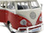 Volkswagen Samba Bus Red 1/25 Diecast Model Car Maisto 31956