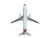 Boeing 737 300 Commercial Aircraft Emirates Airlines AP BCD White with Striped Tail 1/400 Diecast Model Airplane GeminiJets GJ2232