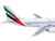 Boeing 737 300 Commercial Aircraft Emirates Airlines AP BCD White with Striped Tail 1/400 Diecast Model Airplane GeminiJets GJ2232