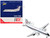 Saab 340A Commercial Aircraft Business Express Airlines The Delta Connection N749BA White with Blue and Red Stripes 1/400 Diecast Model Airplane GeminiJets GJGAA2207