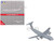 Lockheed C 5A Galaxy Transport Aircraft Martinsburg Air Force Base United States Air Force 68 0222 Gray Gemini Macs Series 1/400 Diecast Model Airplane GeminiJets GMUSA152