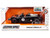 Porsche Carrera GT Convertible #7 Gulf Oil Black with Orange Graphics Hyper Spec Series 1/24 Diecast Model Car Jada 36487