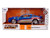 2010 Ford Mustang GT Rekudo Blue Metallic with Red and Silver Stripes Bigtime Muscle Series 1/24 Diecast Model Car Jada 36609