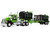 Kenworth W900 Day Cab with Demco 42 Liquid Fertilizer Tender Trailer Green and Black 1/64 Diecast Model DCP/First Gear 60-2289