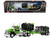 Kenworth W900 Day Cab with Demco 42 Liquid Fertilizer Tender Trailer Green and Black 1/64 Diecast Model DCP/First Gear 60-2289