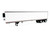 53 Spread Axle Refrigerated Trailer White 1/87 (HO) Plastic Model Car HO Logistics HL-168