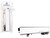 53 Spread Axle Refrigerated Trailer White 1/87 (HO) Plastic Model Car HO Logistics HL-168