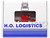 Kenworth W900L Truck Tractor with Sleeper Cab Red and Covered Grain Trailer White with Red Tarp Combo Set 1/87 (HO) Plastic Model Car HO Logistics HL-90008-468