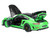Porsche 911 991 2 GT3 RS Weissach Lizard Green with Carbon Hood and Top 1/18 Model Car Autoart 78179