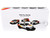 Toyota TRD PRO 4 Car Set Limited Edition to 500 pieces Worldwide 1/64 Diecast Model Cars GCD DTG0043-TRD
